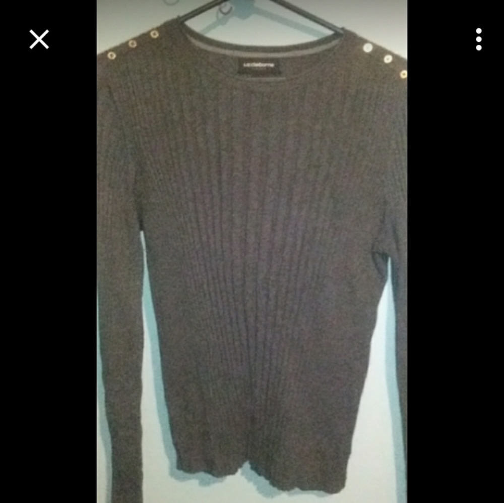 Gray stretch type fabric shirt